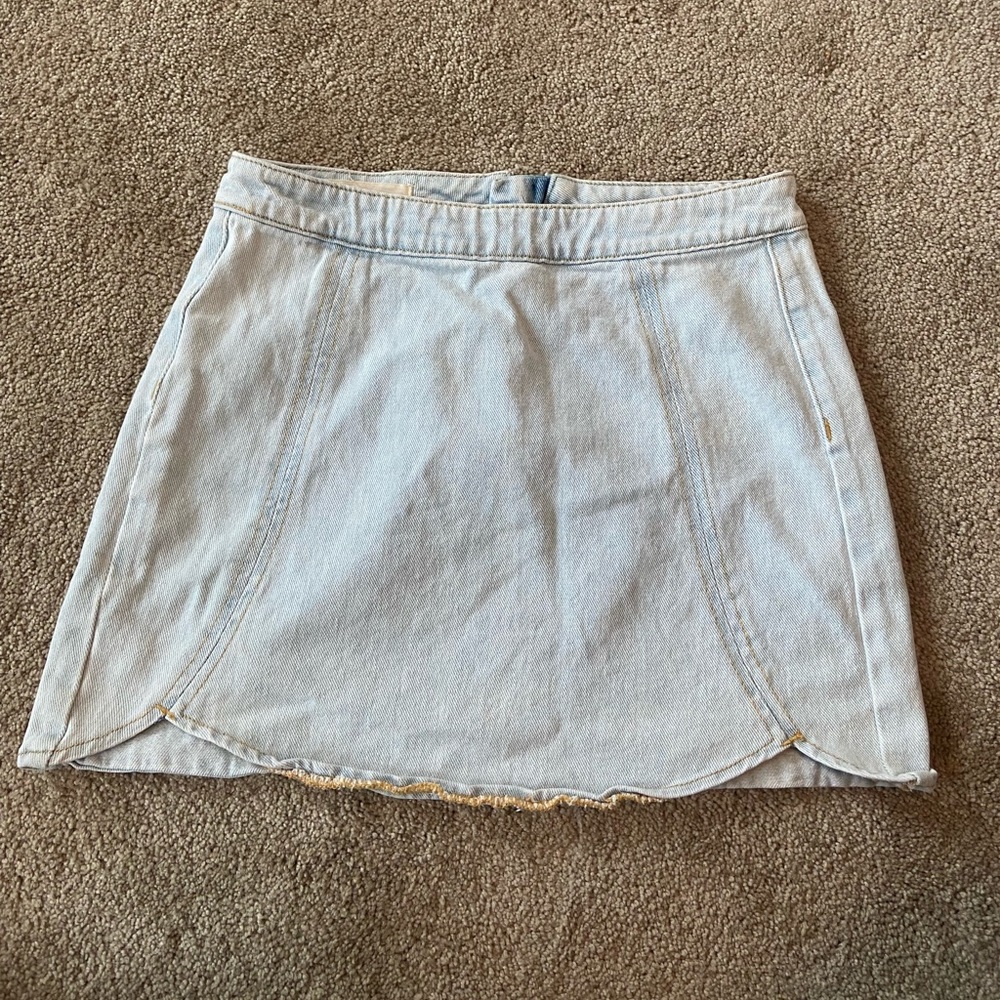 Jean mini skirt
